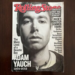 2012 June ROLLING STONE Magazine ADAM YAUCH Cover BEASTIE BOYS no address label